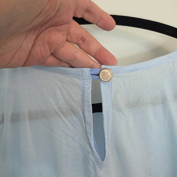 Baby Blue African Boubou Maxi Dress With Embroidery - Picture 6 of 10